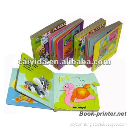 Hard Cover Board Puzzle Book Printing for Child